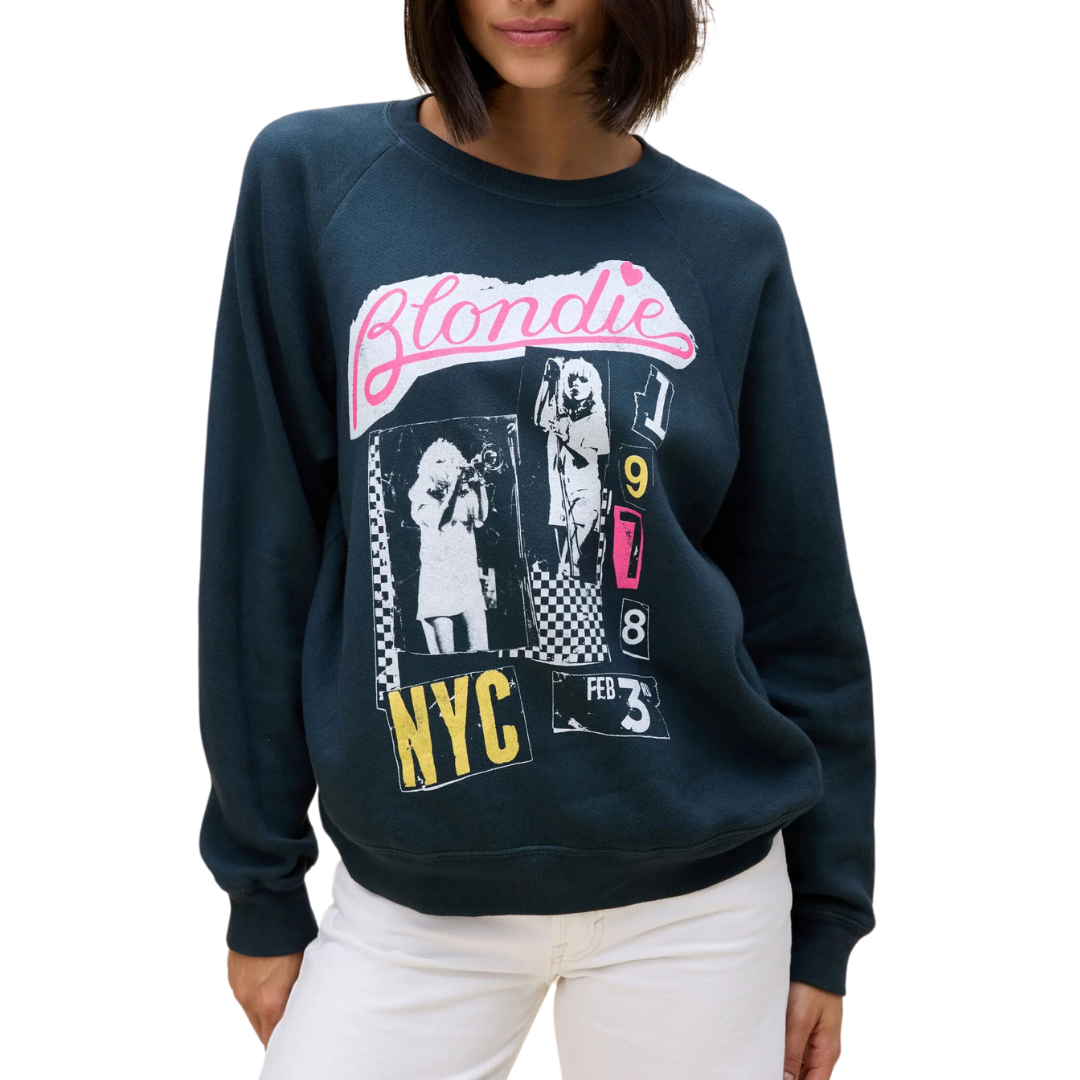 BLONDIE VALENTINE SWEATSHIRT VINTAGE BLACK