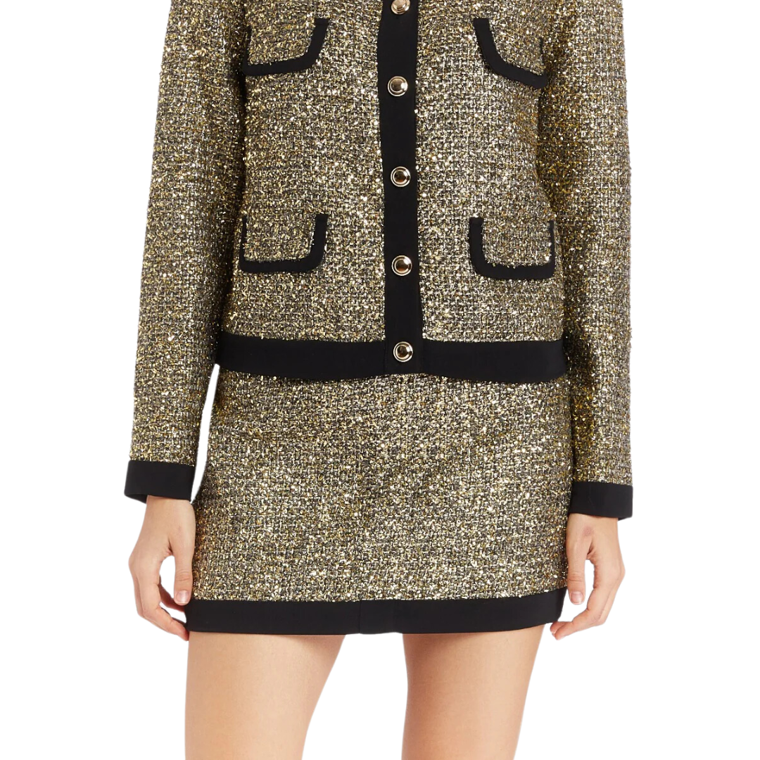 PAXTON SKIRT GOLD/BLACK