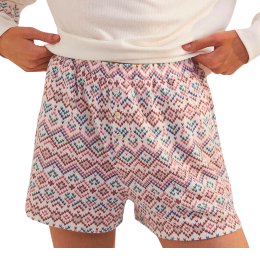 COZY DAYS FAIR ISLE SHORT