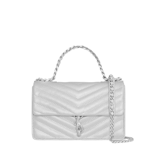 EDIE MINI CROSSBODY ON A CHAIN SILVER