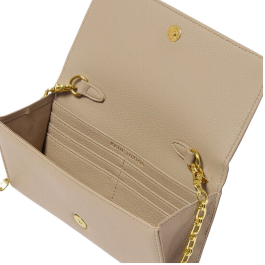 RUBI CHAIN CROSSBODY TAUPE