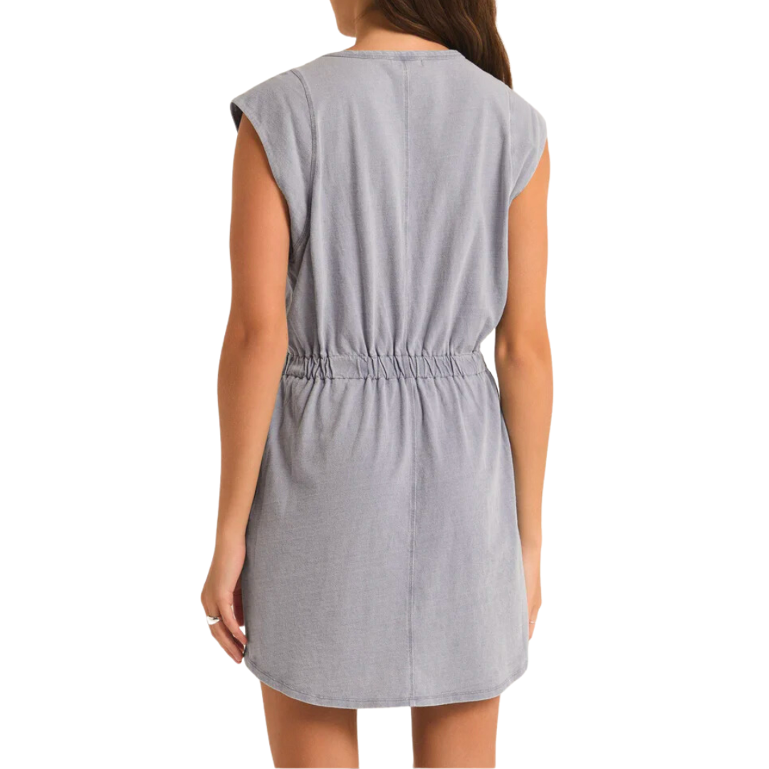 PAXTON KNIT DENIM DRESS