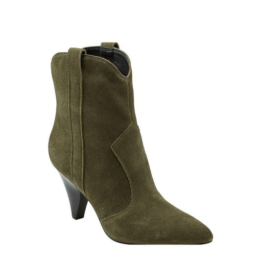 CARISSA HEEL WESTERN BOOT DARK GREEN