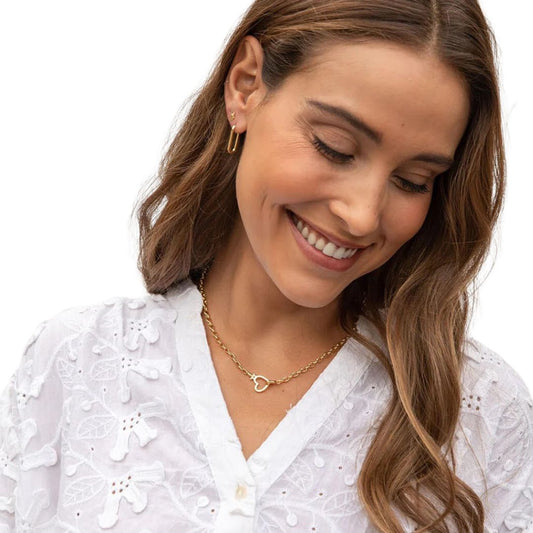 PARKER HEART NECKLACE GOLD