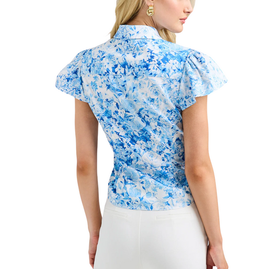 FRANCESCA FLORAL POPLIN SHIRT