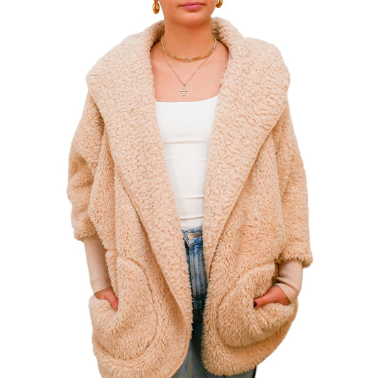 FLUFFY FRAPPE SHERPA WRAP