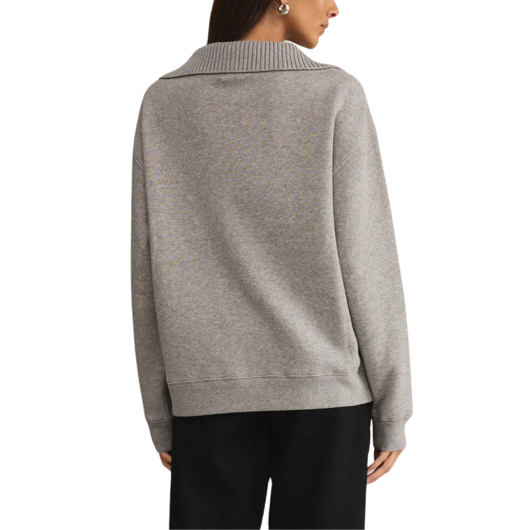SONATA FLEECE SWEATSHIRT HEATHER GREY