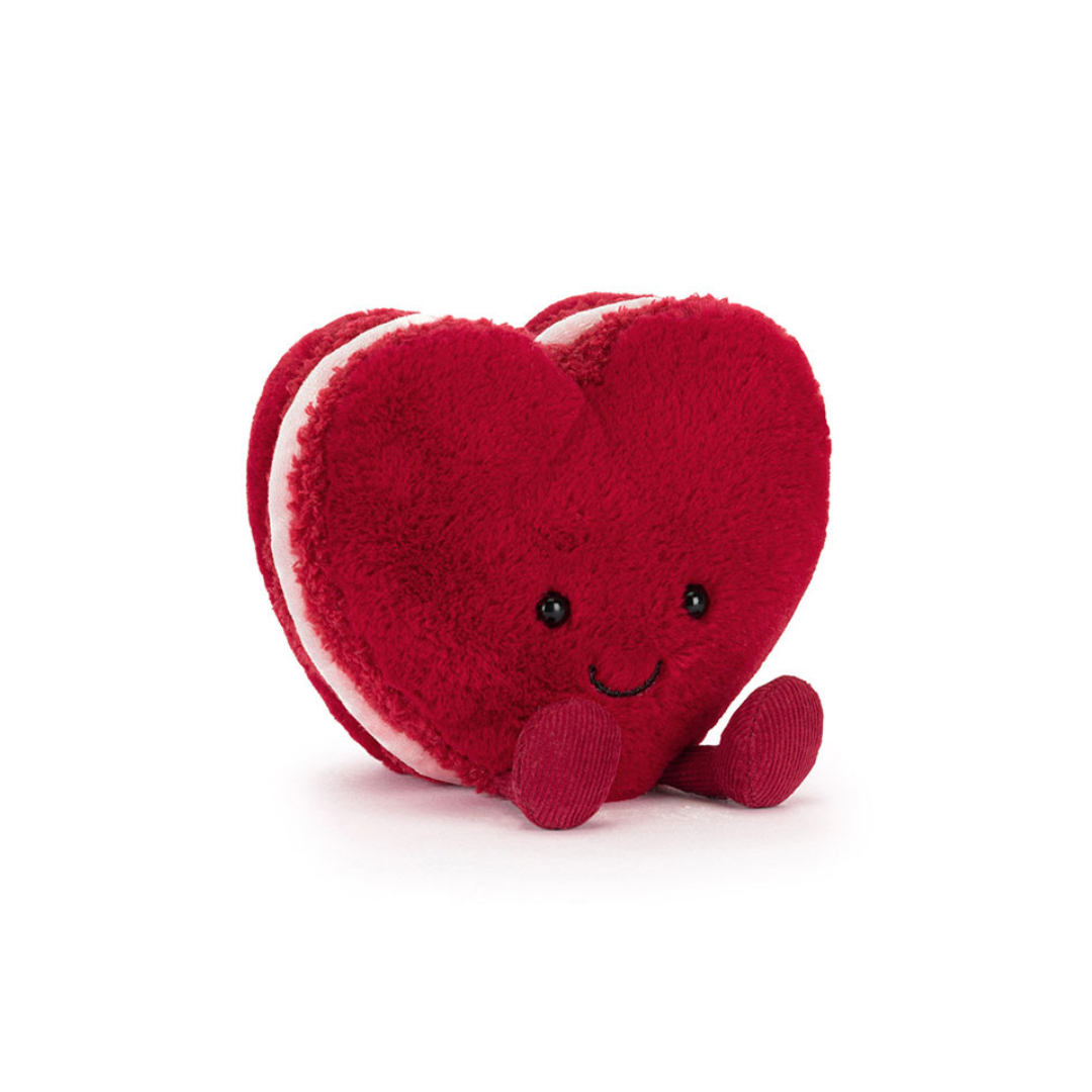 AMUSEABLES COLETTE HEART MACARON RED
