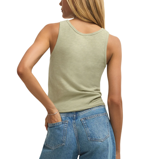 CLASSIC SLUB SCOOP TANK BAY LEAF