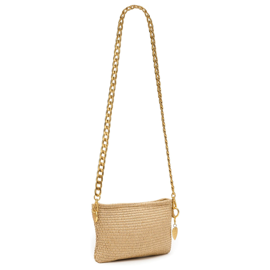 FRAME PURSE DUNE RAFFIA