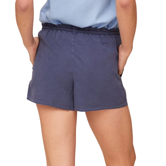 RUFFLE WAIST SHORT MIDNIGHT SURF