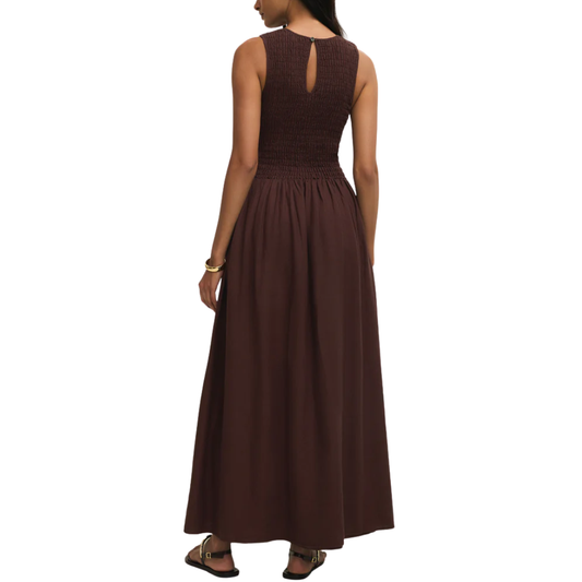 JUNIPER MAXI DRESS CHOCOLATE CHERRY