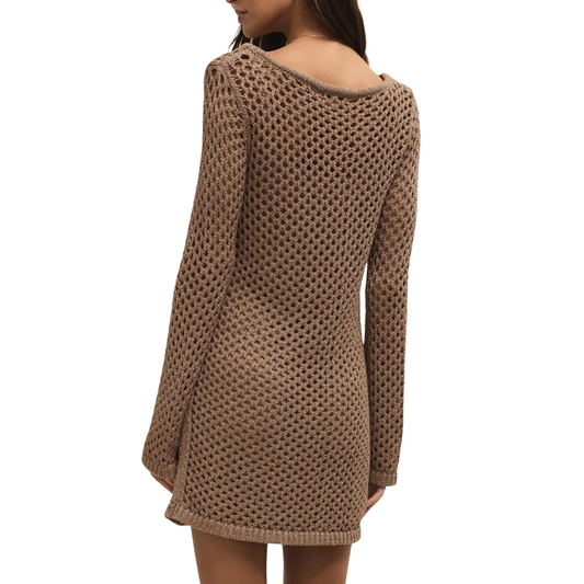 CALABRIA SHIMMER CROCHET DRESS