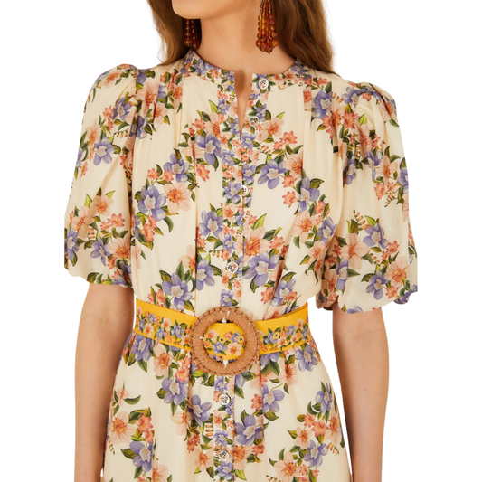 HILO STRIPES SAND MINI DRESS