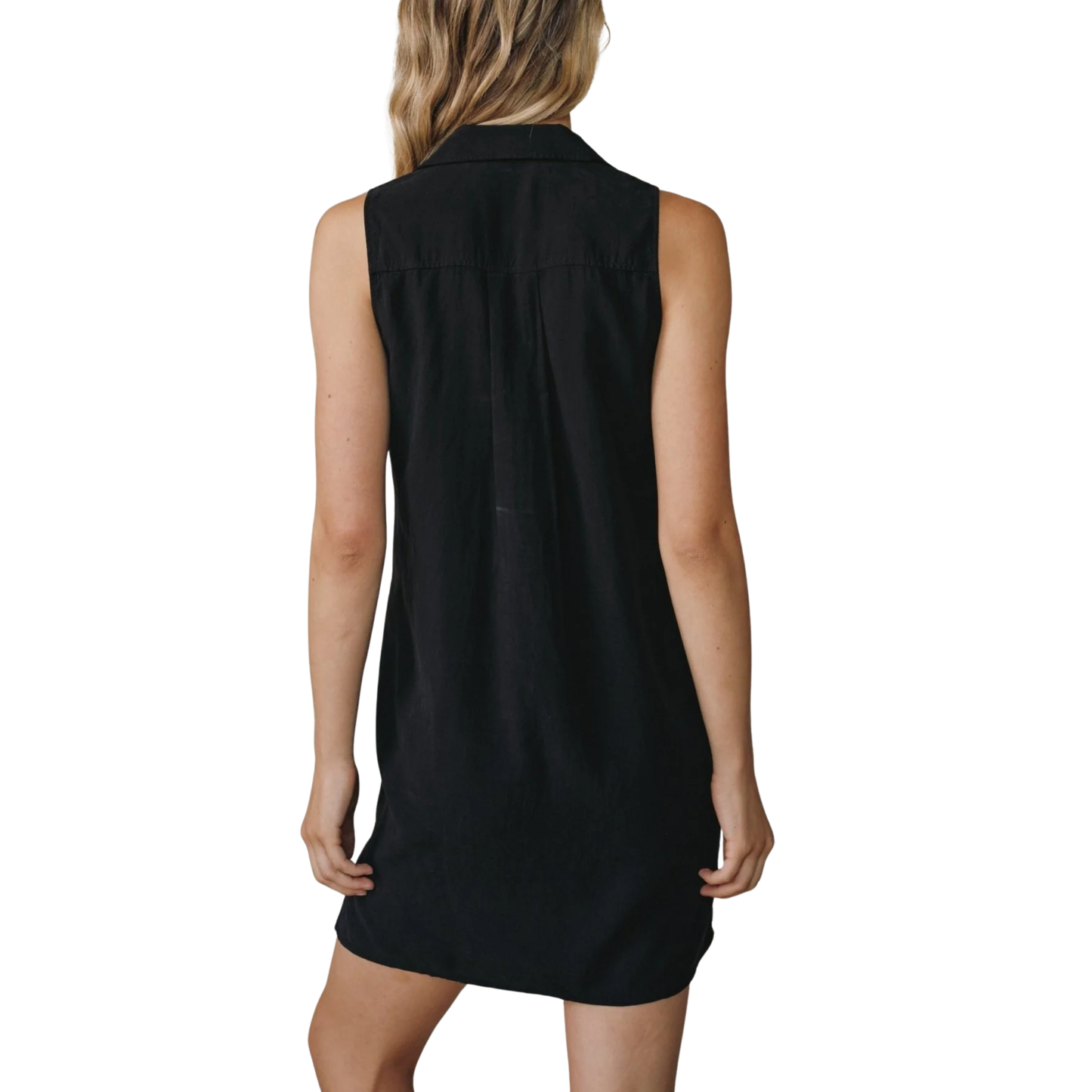 SLEEVELESS A-LINE DRESS VINTAGE BLACK
