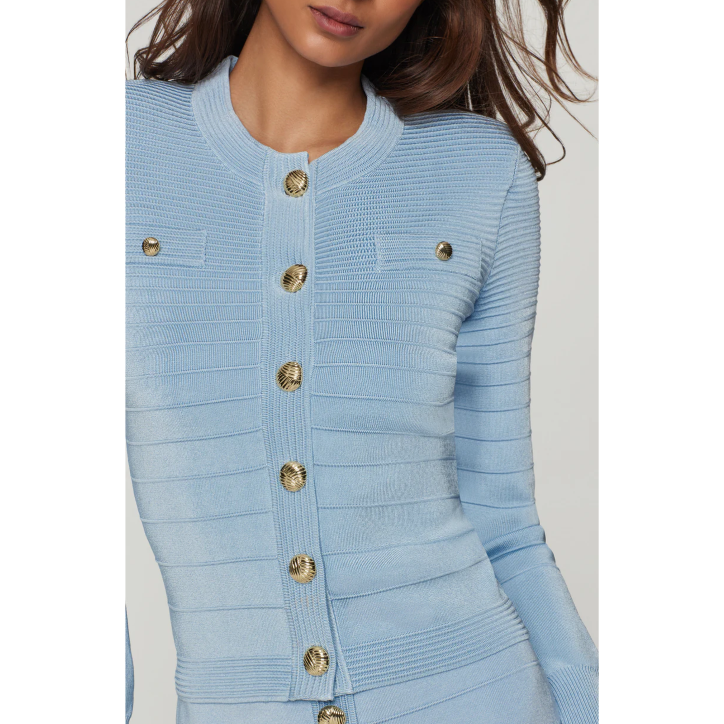 LILLA BANDAGE CARDIGAN LIGHT BLUE