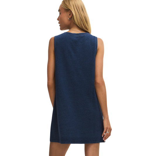 SOLACE DENIM MINI DRESS INDIGO