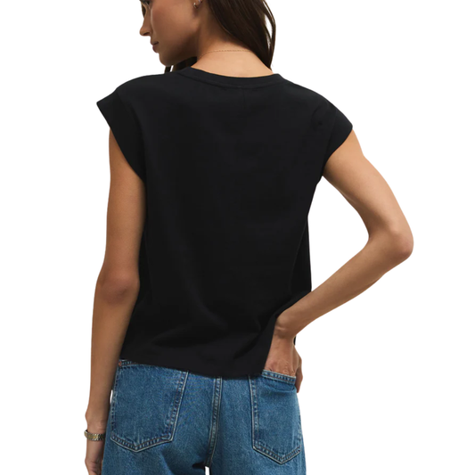 CAMINO JERSEY TOP TRUE BLACK