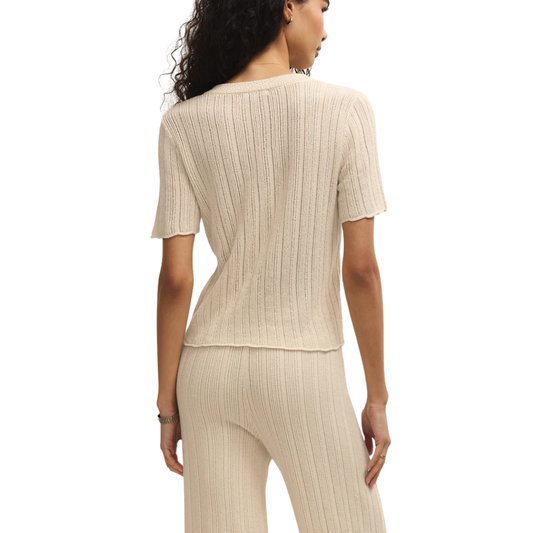 STARBOARD CROCHET LINEN TOP