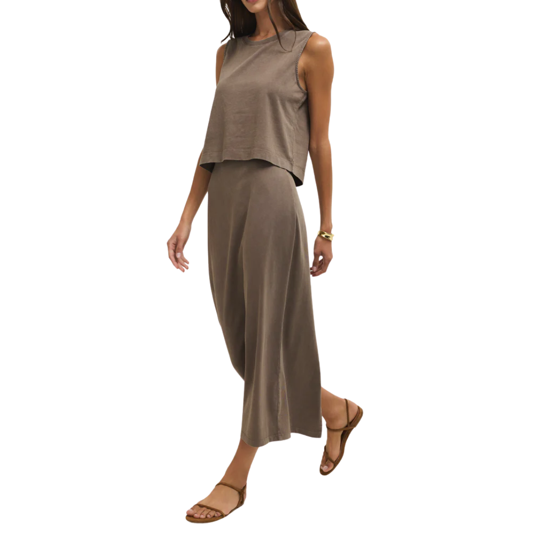 GAIL MIDI SKIRT PERFECTLY TAUPE