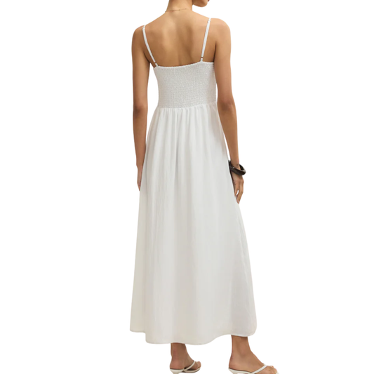 BAYSIDE MIDI DRESS WHITE