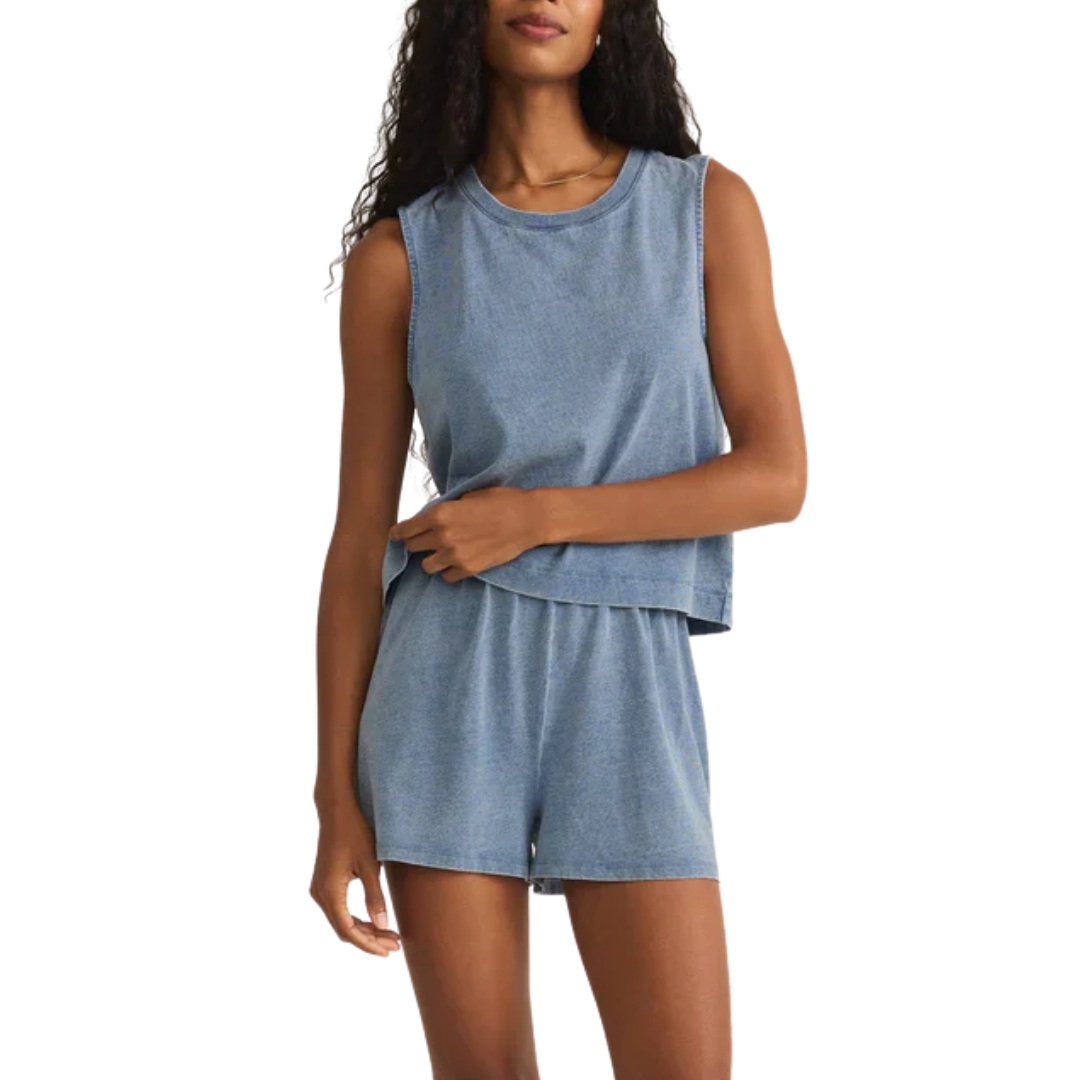 SCOUT JERSEY DENIM SHORT INDIGO