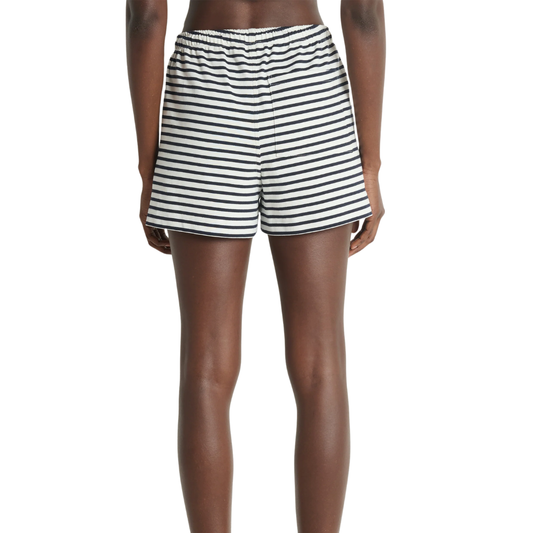 STACEY SHORT NAVY BRETON STRIPE