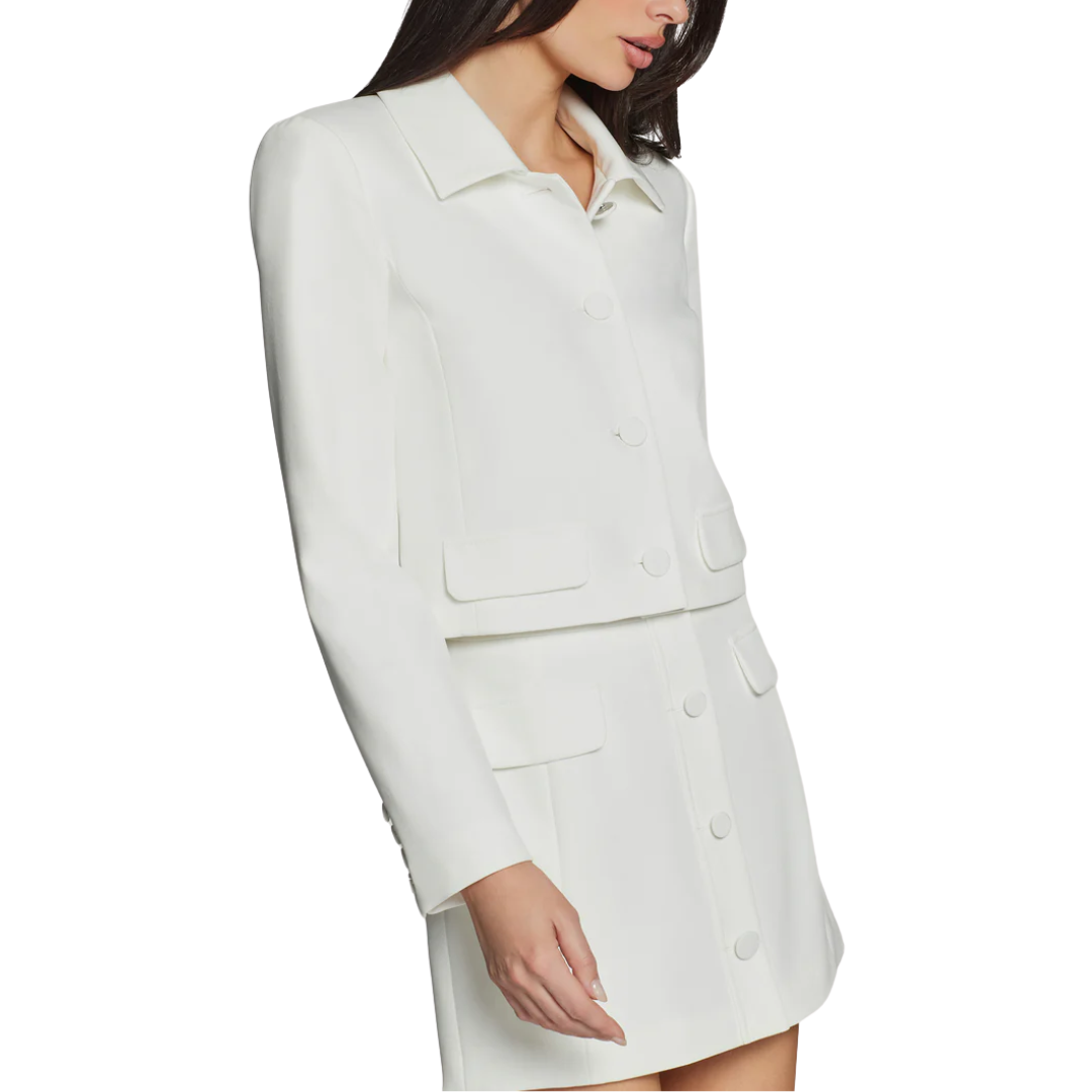 LUELLA CREPE JACKET WHITE