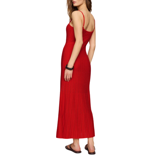 SUNDA CROCHET MIDI DRESS LYCHEE