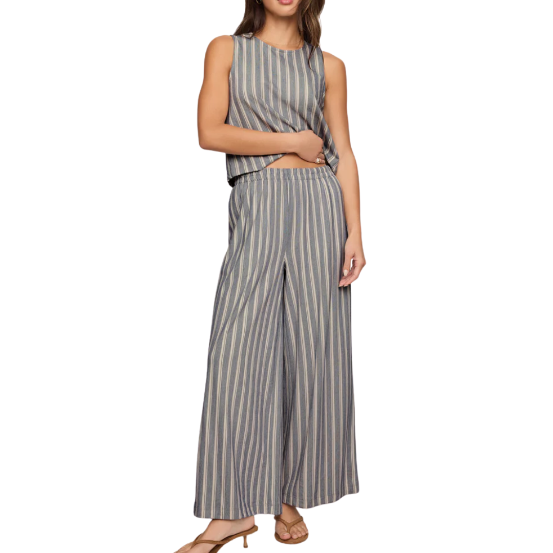 SCOUT KNIT STRIPED PANT SUMMER STONE