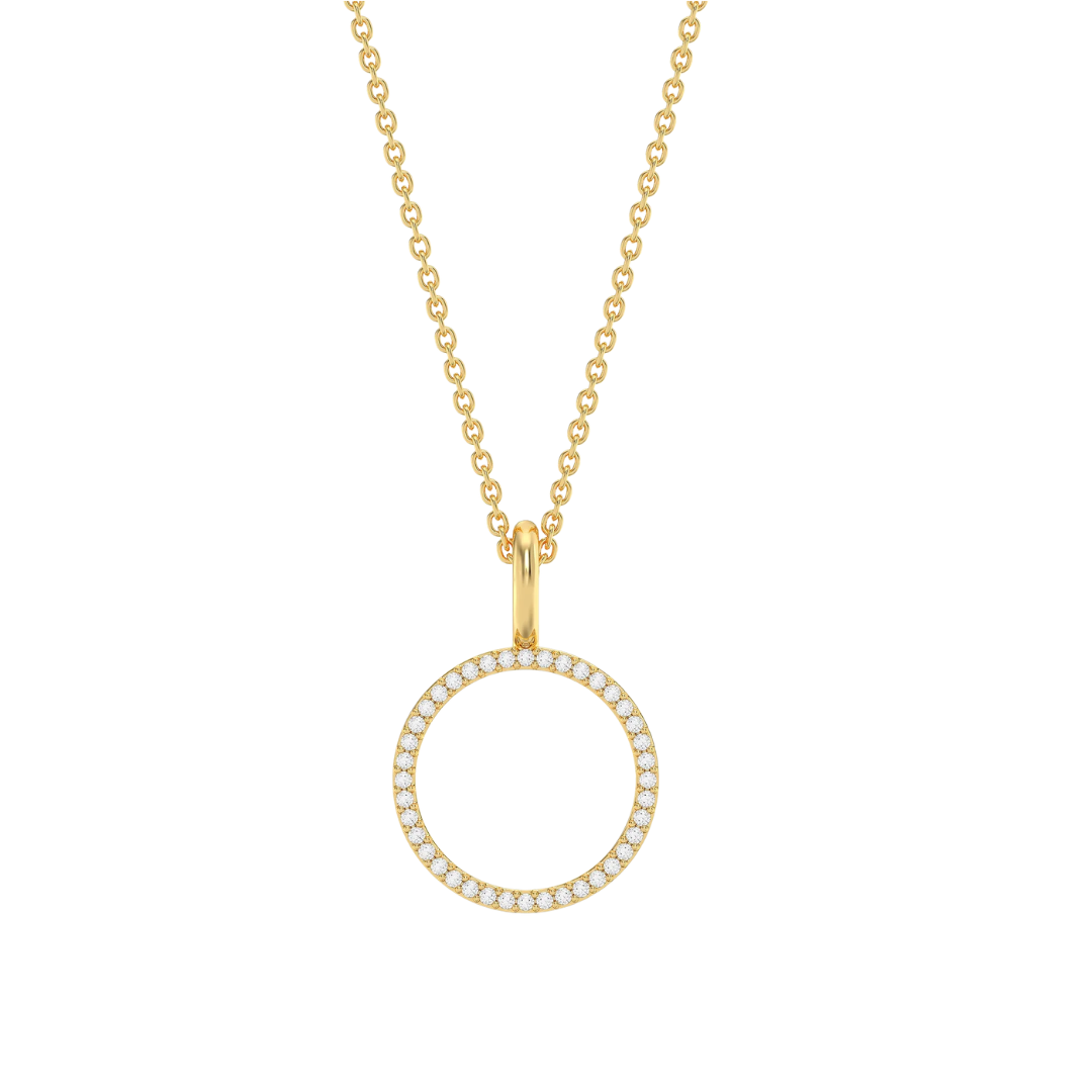 STANDING O PENDANT NECKLACE
