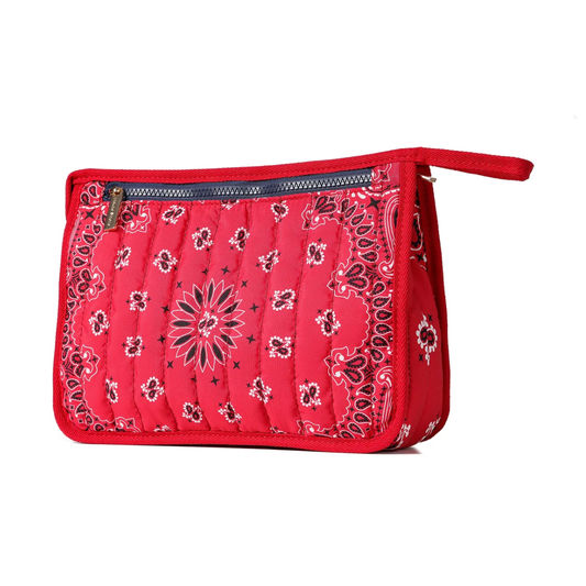 BEAU BANDANA POUCH RED