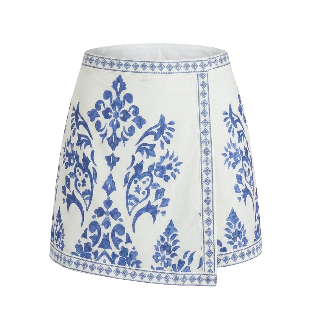 ZELDA SKORT PORCELAIN PRINT