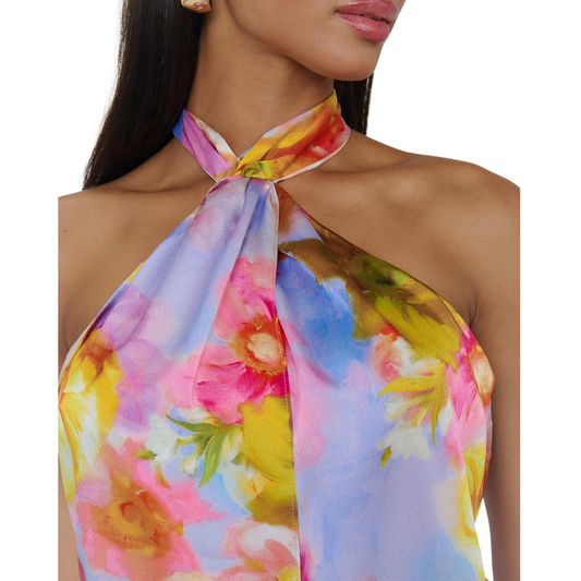 TWIST MINI DRESS BLOOMS