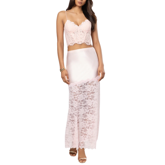 PERRINE LACE SKIRT BALLET PINK