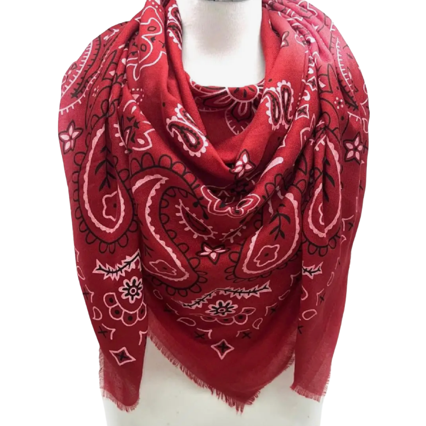 VERA BANDANA SCARF RED