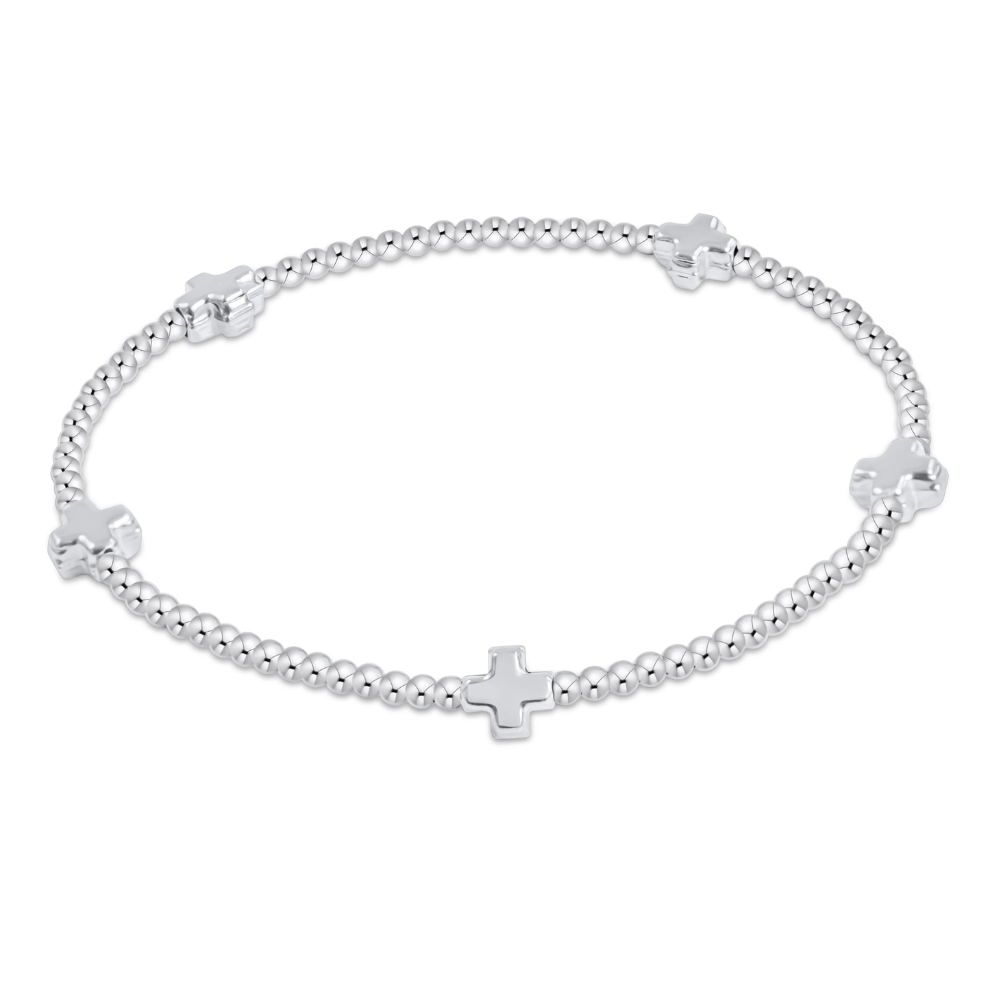2MM SIGNATURE SMALL CROSS BRACELET STERLING