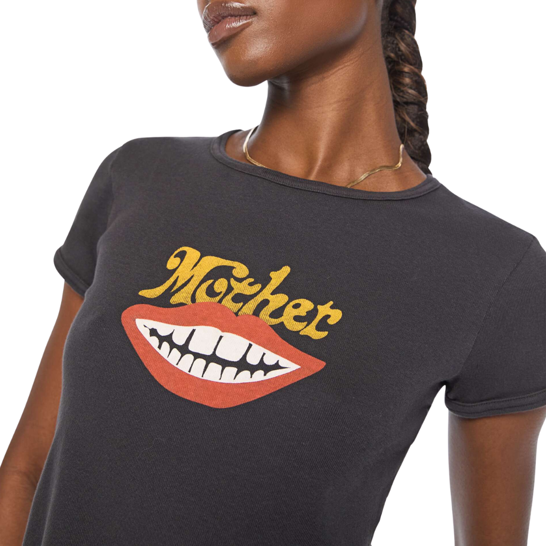 THE ITTY BITTY RINGER TEE MOUTH