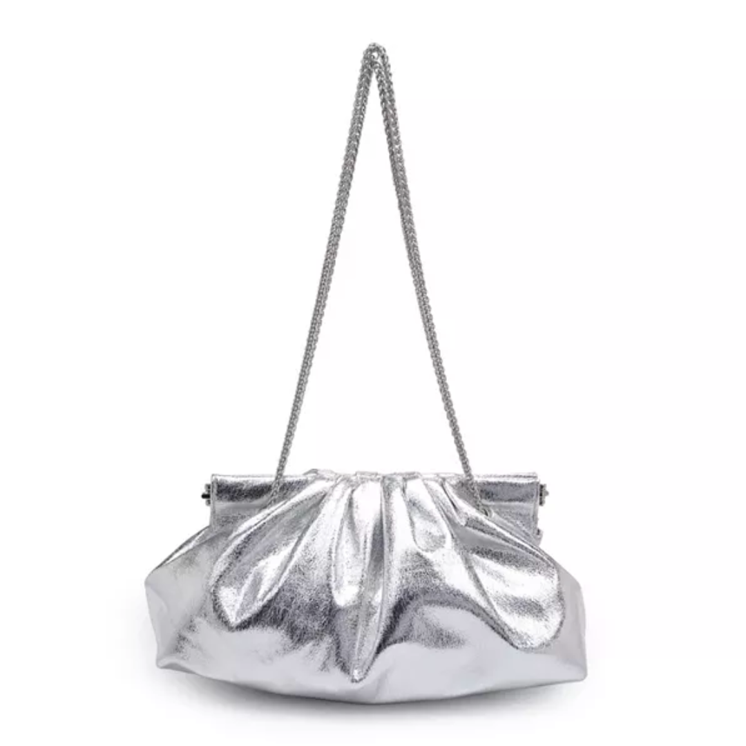 KACEY CLUTCH SILVER – Brand Bar