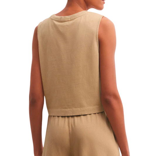SLOANE JERSEY TANK RATTAN