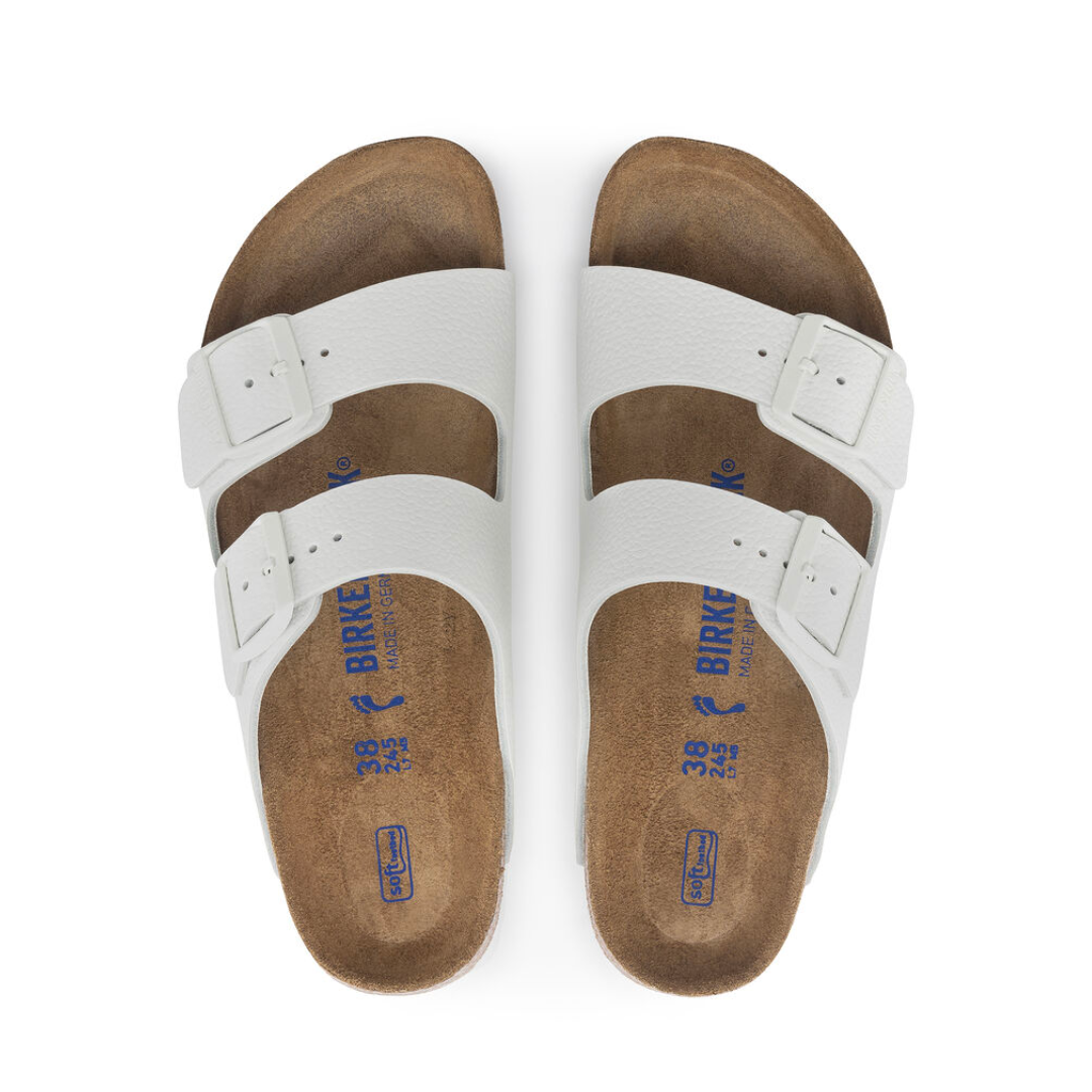 ARIZONA SOFT FOOTBED SANDAL WHITE