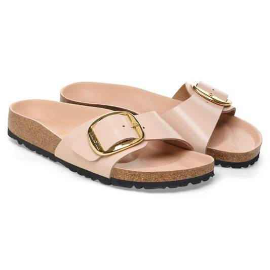 MADRID BIG BUCKLE SANDAL NEW BEIGE