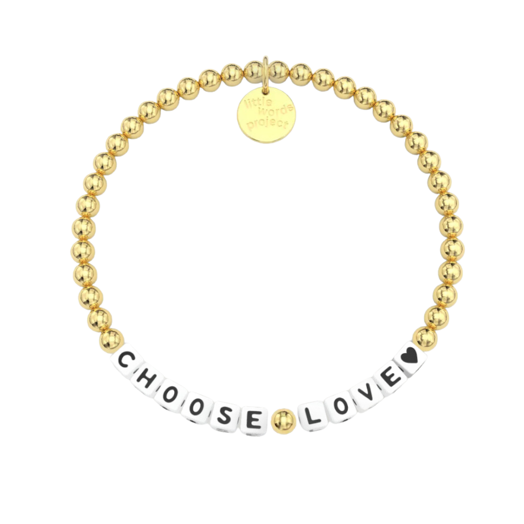 CHOOSE LOVE BRACELET GOLD FILL