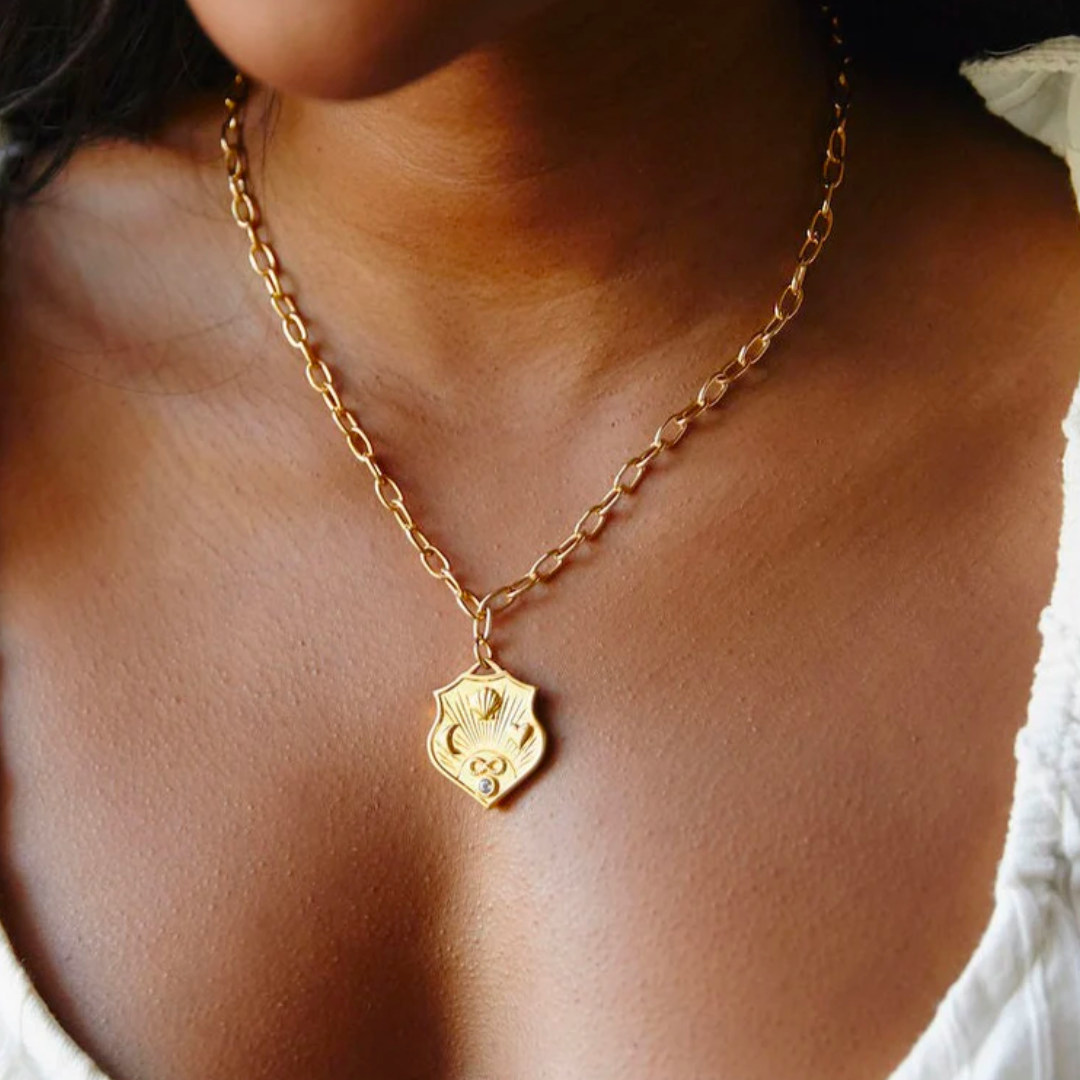 INFINITE LOVE SHIELD NECKLACE