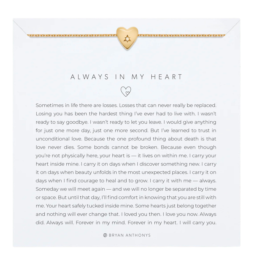 ALWAYS IN MY HEART ICON NECKLACE GOLD