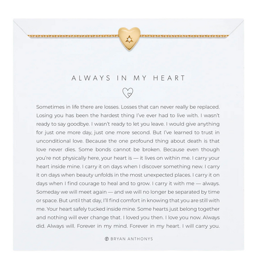 ALWAYS IN MY HEART ICON NECKLACE GOLD