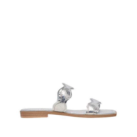 ILVA FLAT SANDAL SILVER