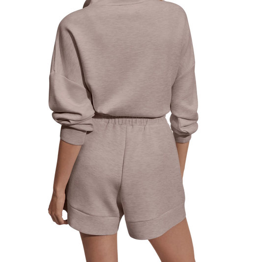 ATRIUM HIGH RISE SHORT 4.5" TAUPE