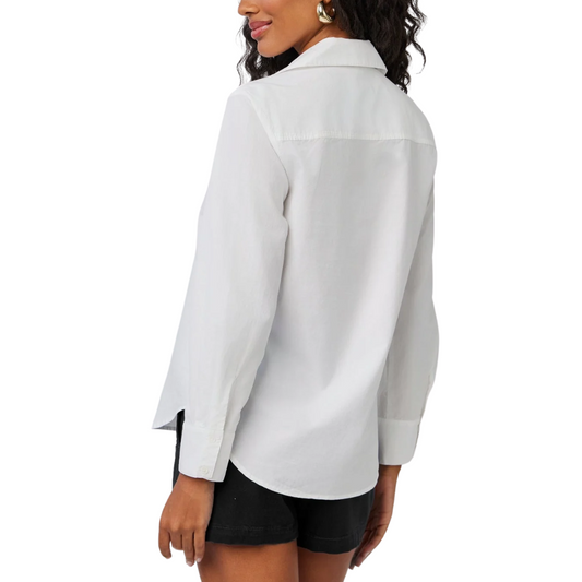 CLEAN WIDE COLLAR SHIRT WHITE