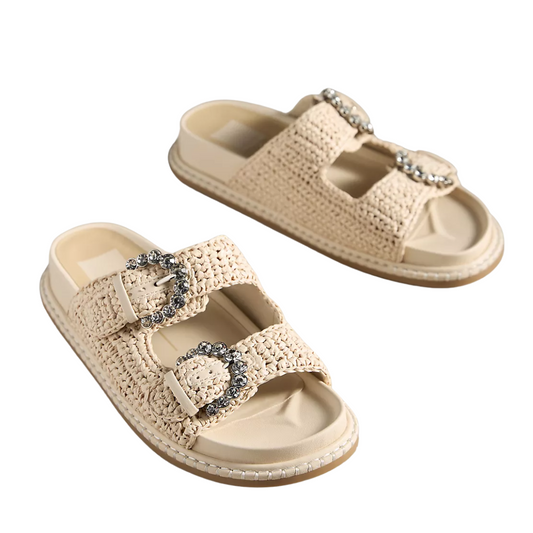 SHAUNY CRYSTAL SANDAL OATMEAL